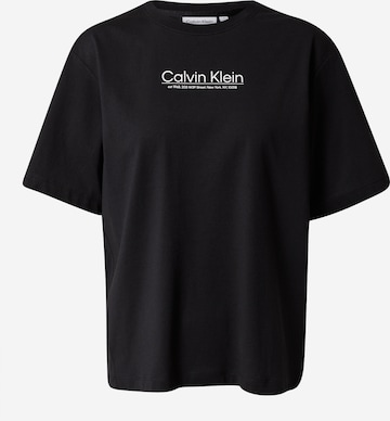 Calvin Klein - Camiseta en negro: frente