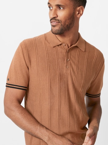 4funkyflavours Regular fit Button Up Shirt 'Embrace The Grind' in Brown