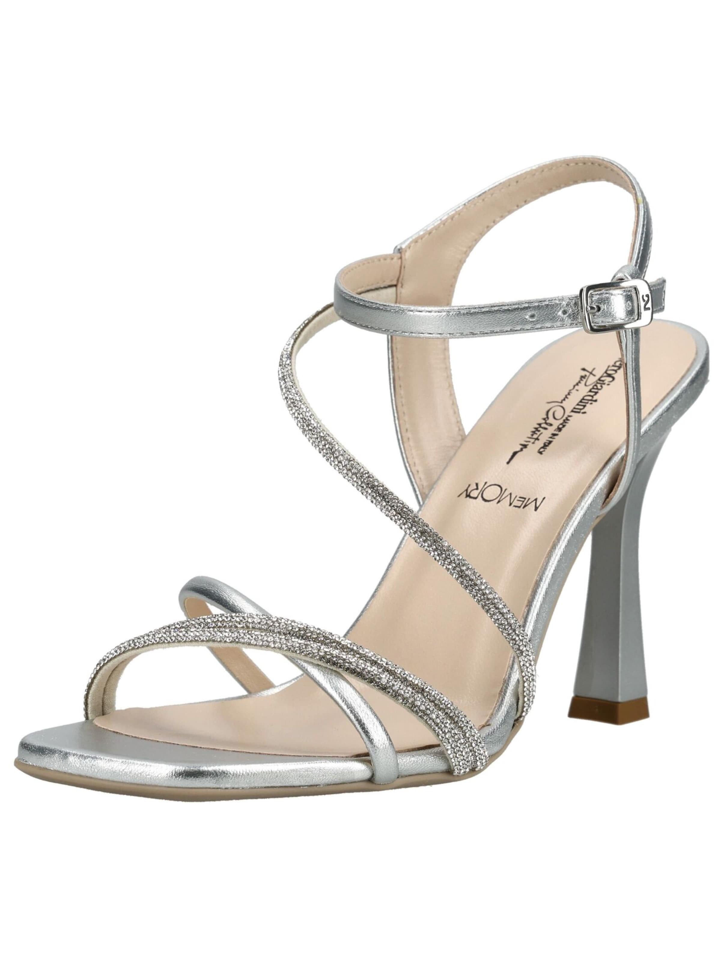 Sandales Nero Giardini en argent : devant