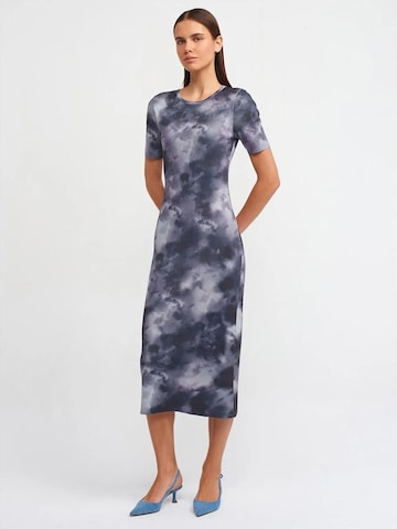 Dilvin - Vestido em cinzento: frente