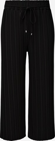 s.Oliver BLACK LABEL Wide Leg Hose in Schwarz: predná strana