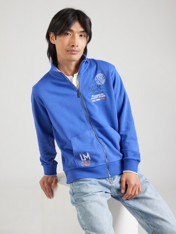 La Martina Sweatjacke in Blau: Vorderseite