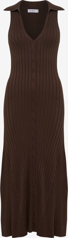 St MRLO Knit dress 'KELSY' in Brown: front