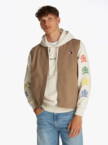 Gilet Tommy Jeans en marron : devant