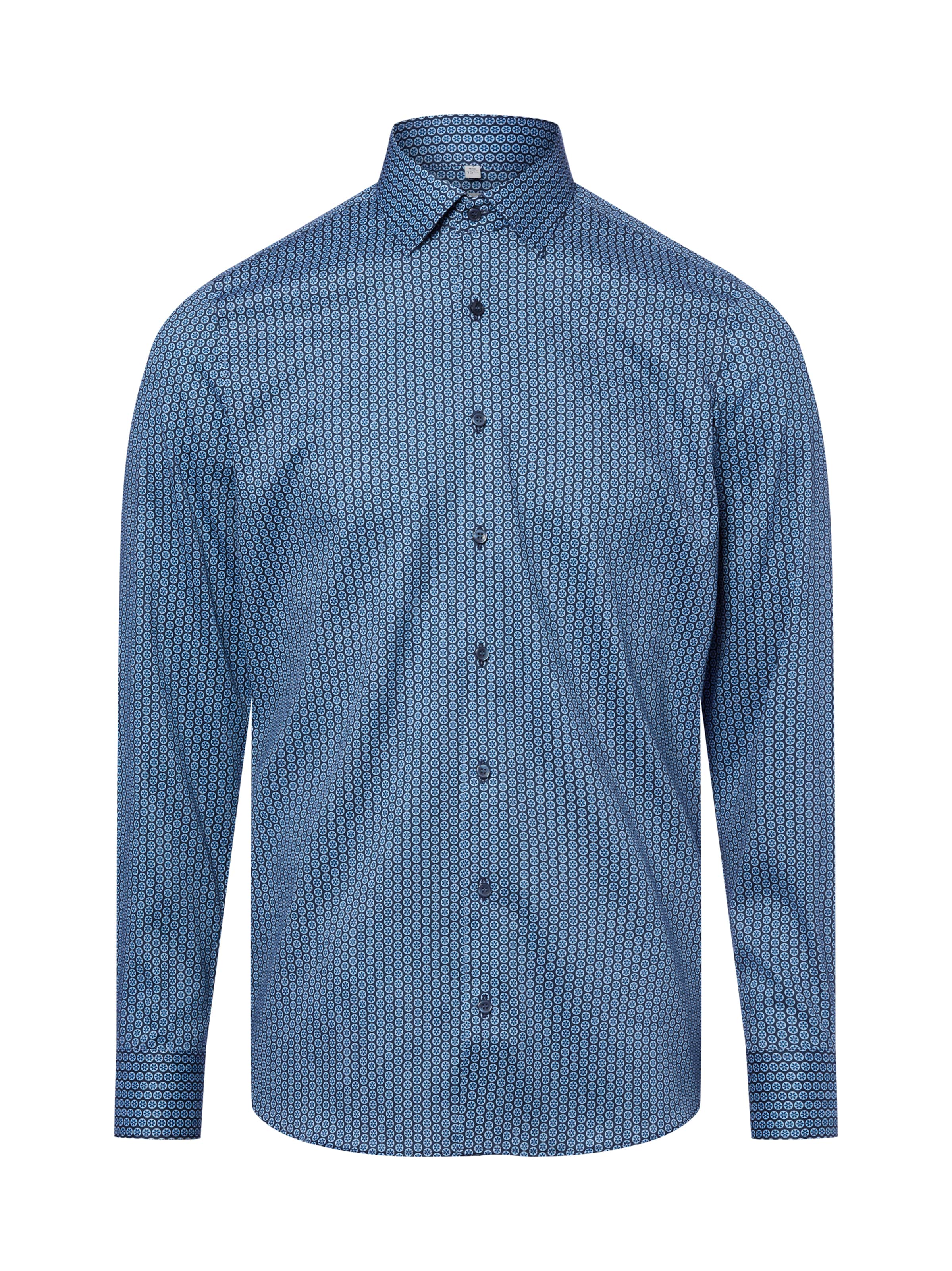 OLYMP Button Up Shirt in Blue: front