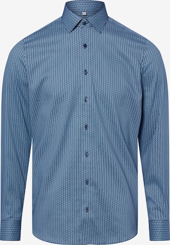 OLYMP Button Up Shirt in Blue: front