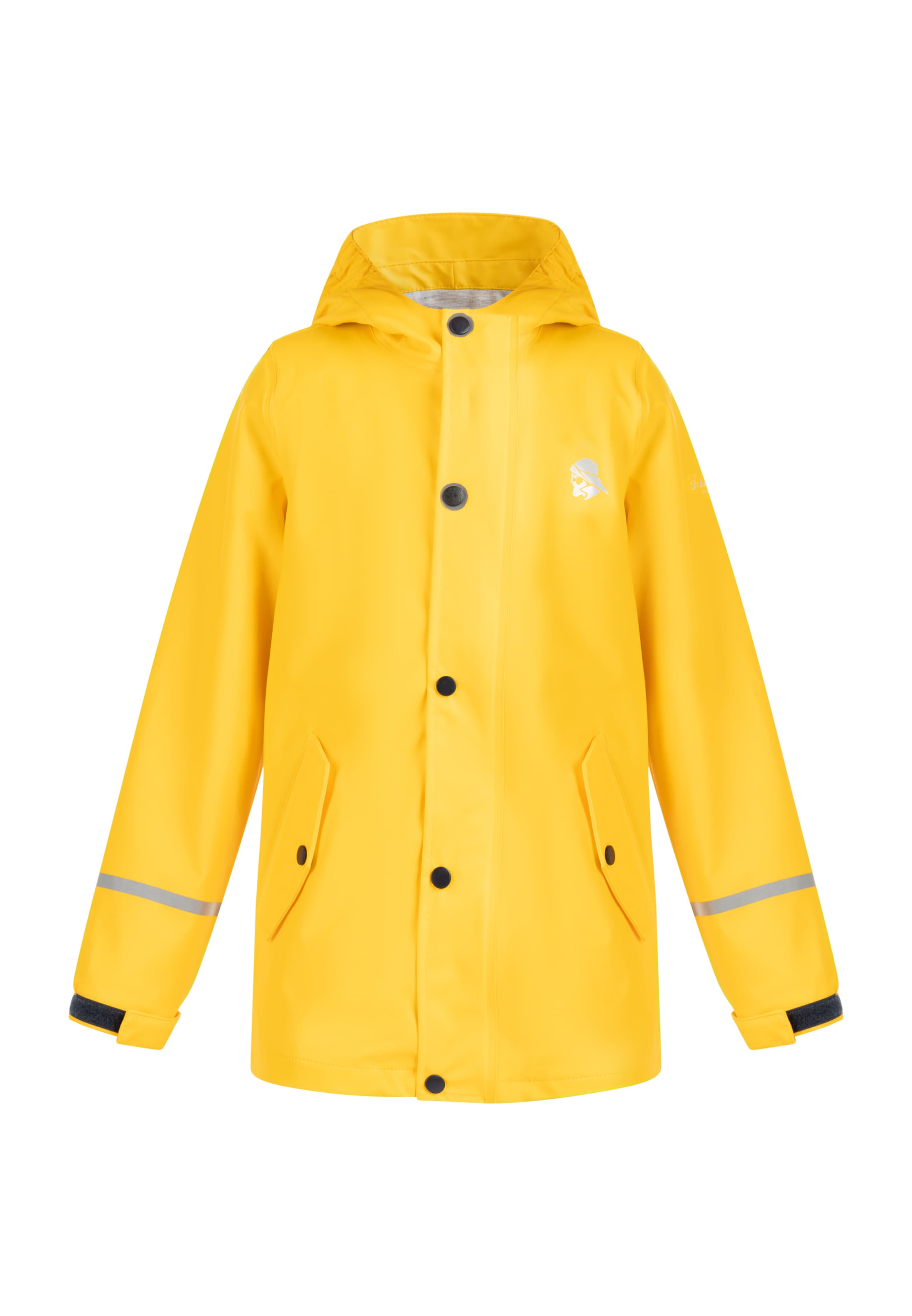 Schmuddelwedda Toiminnallinen takki värissä keltainen: etupuoli