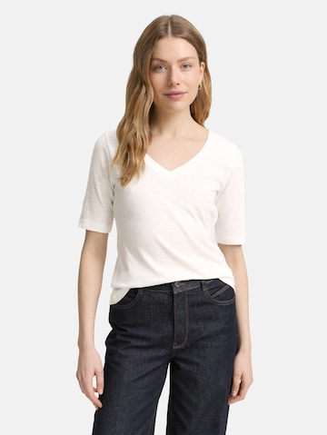 T-shirt TOM TAILOR en blanc : devant