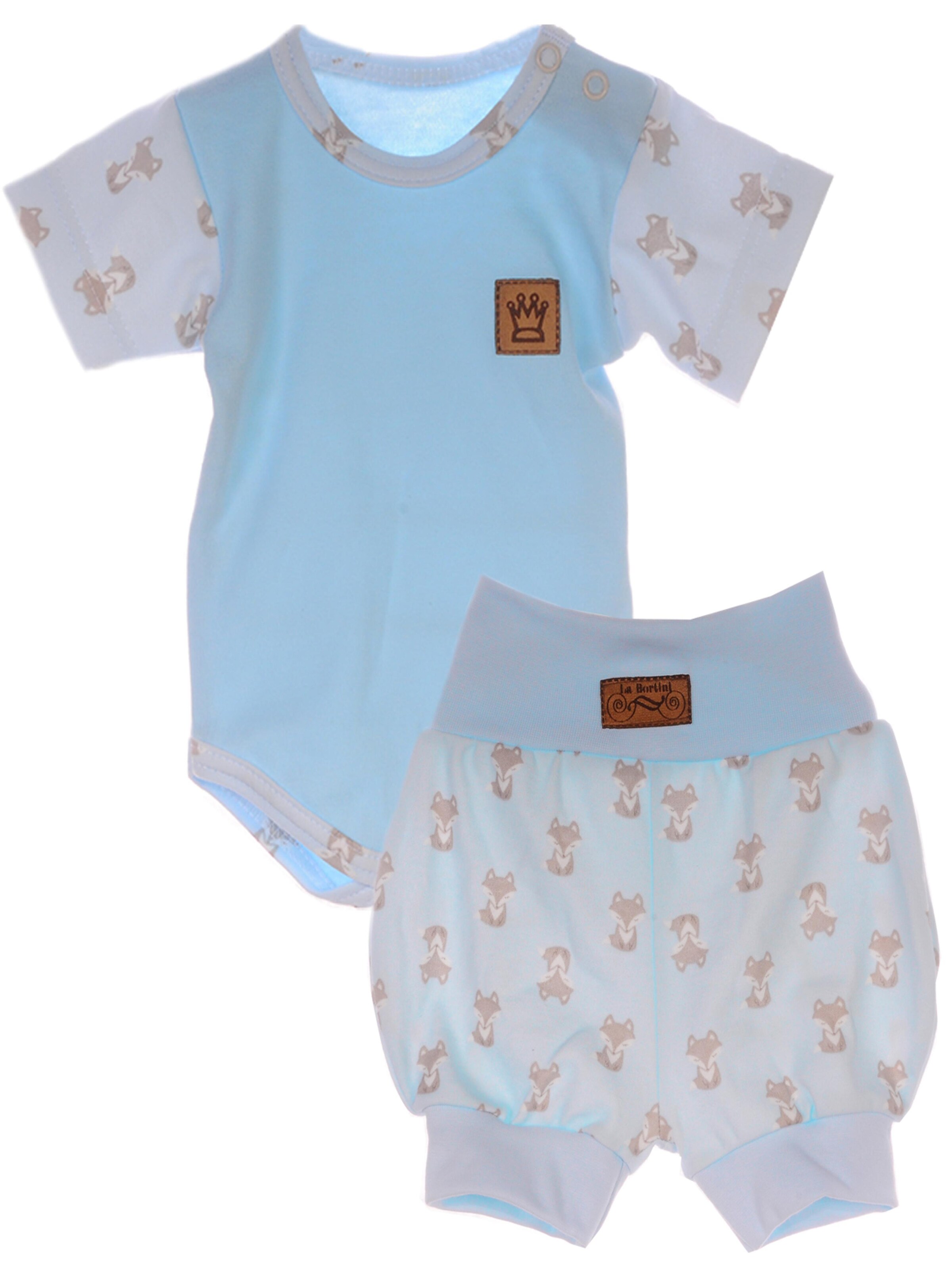 La Bortini Strampler/Body‌‌‌‌‌‌ in Blau: Vorderseite