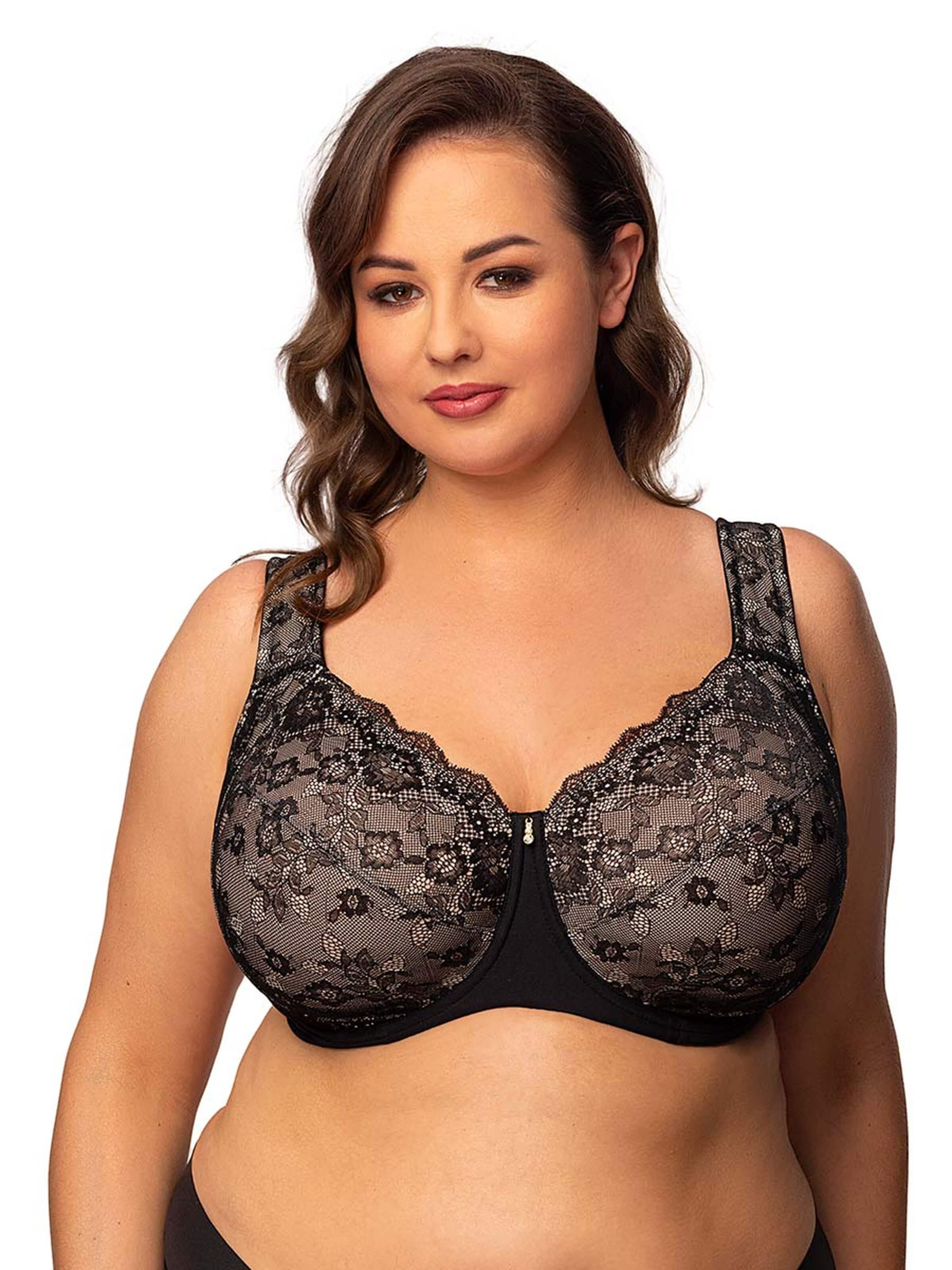 MILENKA Klassiek BH 'ORHIDEJA - softcup wire BH - padded straps' in Zwart