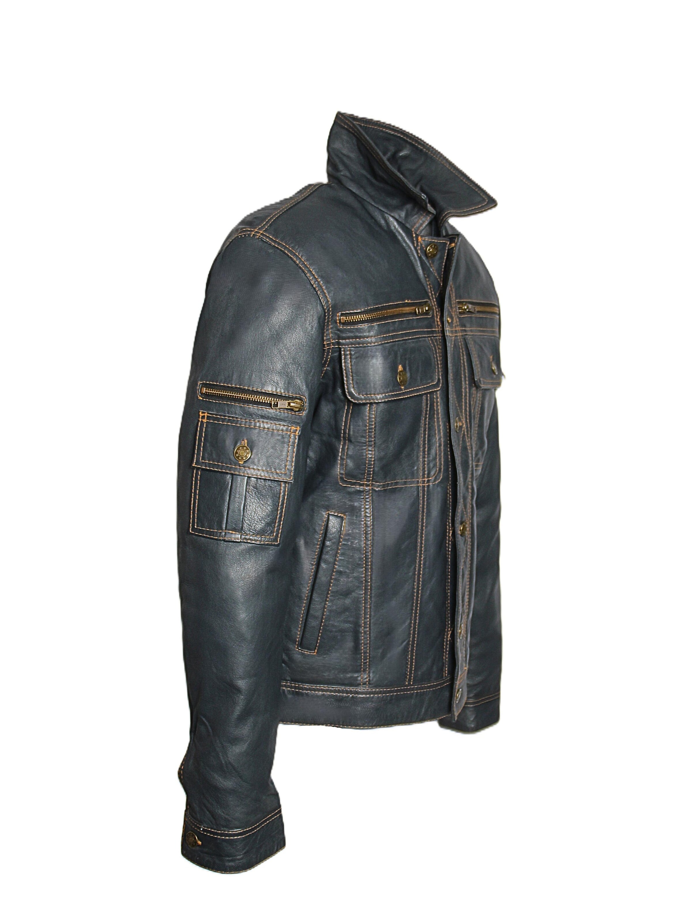 Veste mi-saison 'Lederjacke im Jeans Jacken Style' Be  Noble en bleu