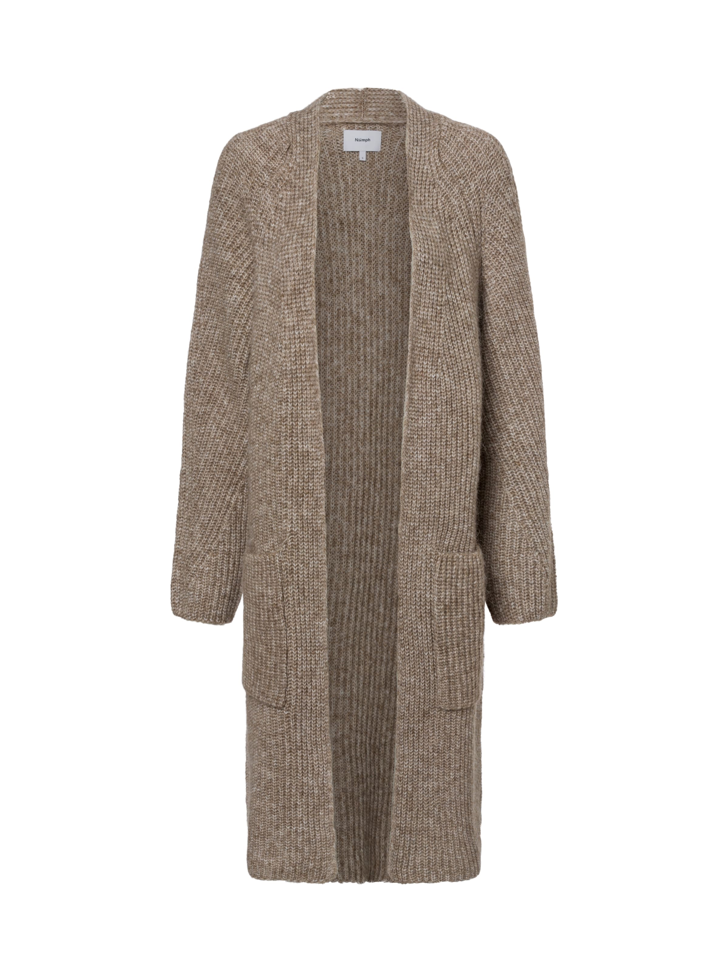 Cardigan 'Zindi' NÜMPH en marron : devant