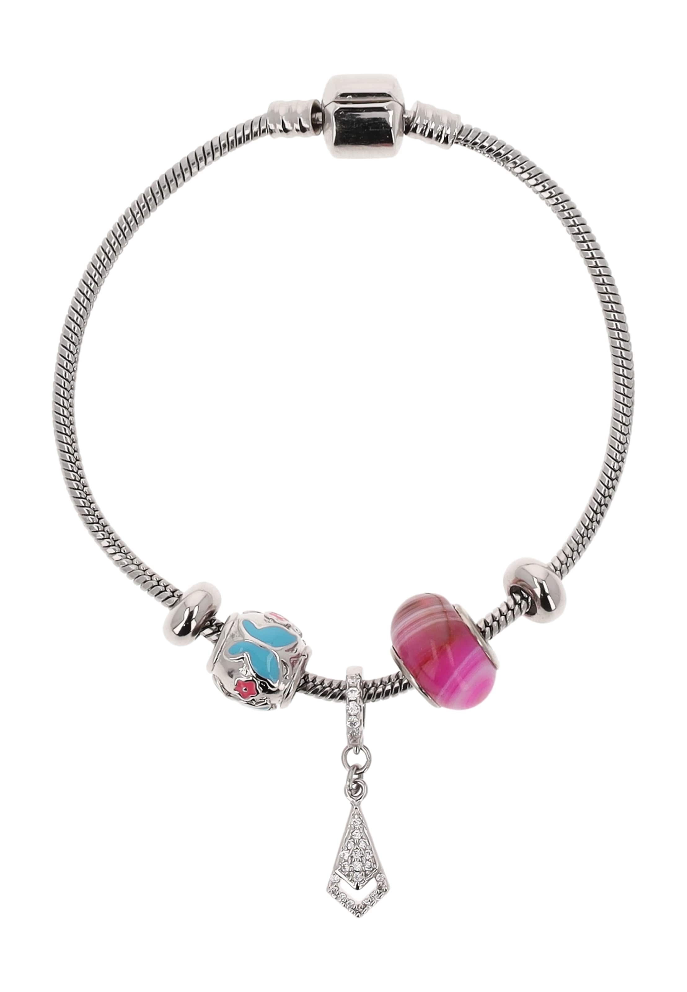 IZIA - Pulsera en plata: frente