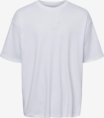 T-shirt IIQUAL en blanc : devant