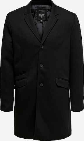 Manteau mi-saison 'Julian King' Only & Sons en noir : devant