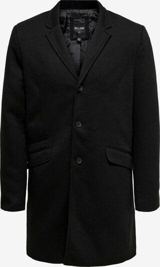 Only & Sons Manteau mi-saison 'Julian King' en noir, Vue avec produit