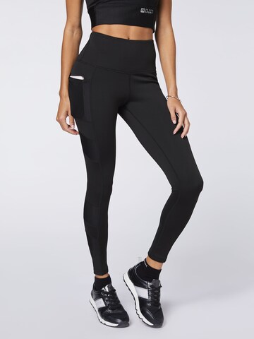 Jette Sport Skinny Leggings in Schwarz: predná strana