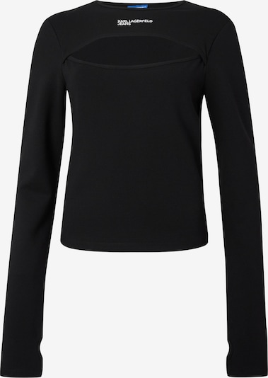 KARL LAGERFELD JEANS Majica u crna / bijela, Pregled proizvoda