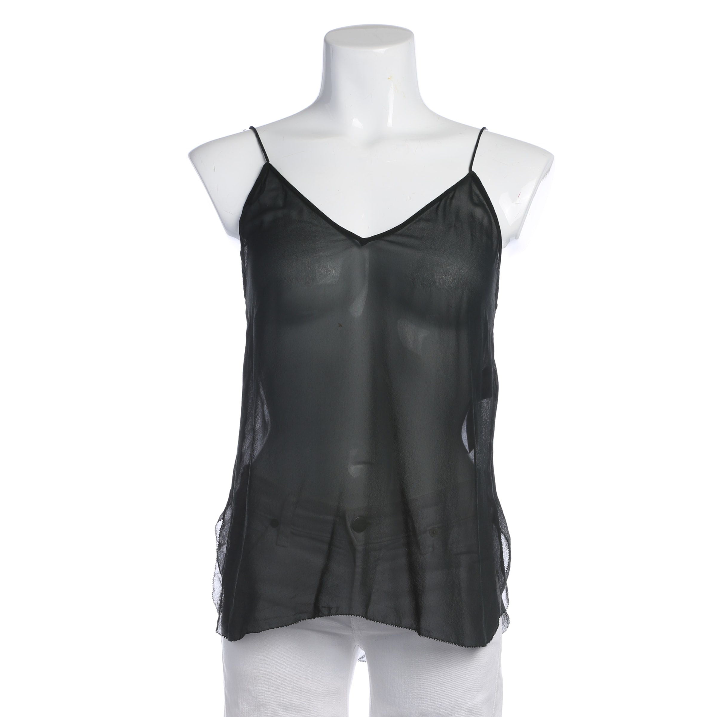 Schumacher Top / Seidentop XS in Grau: Vorderseite