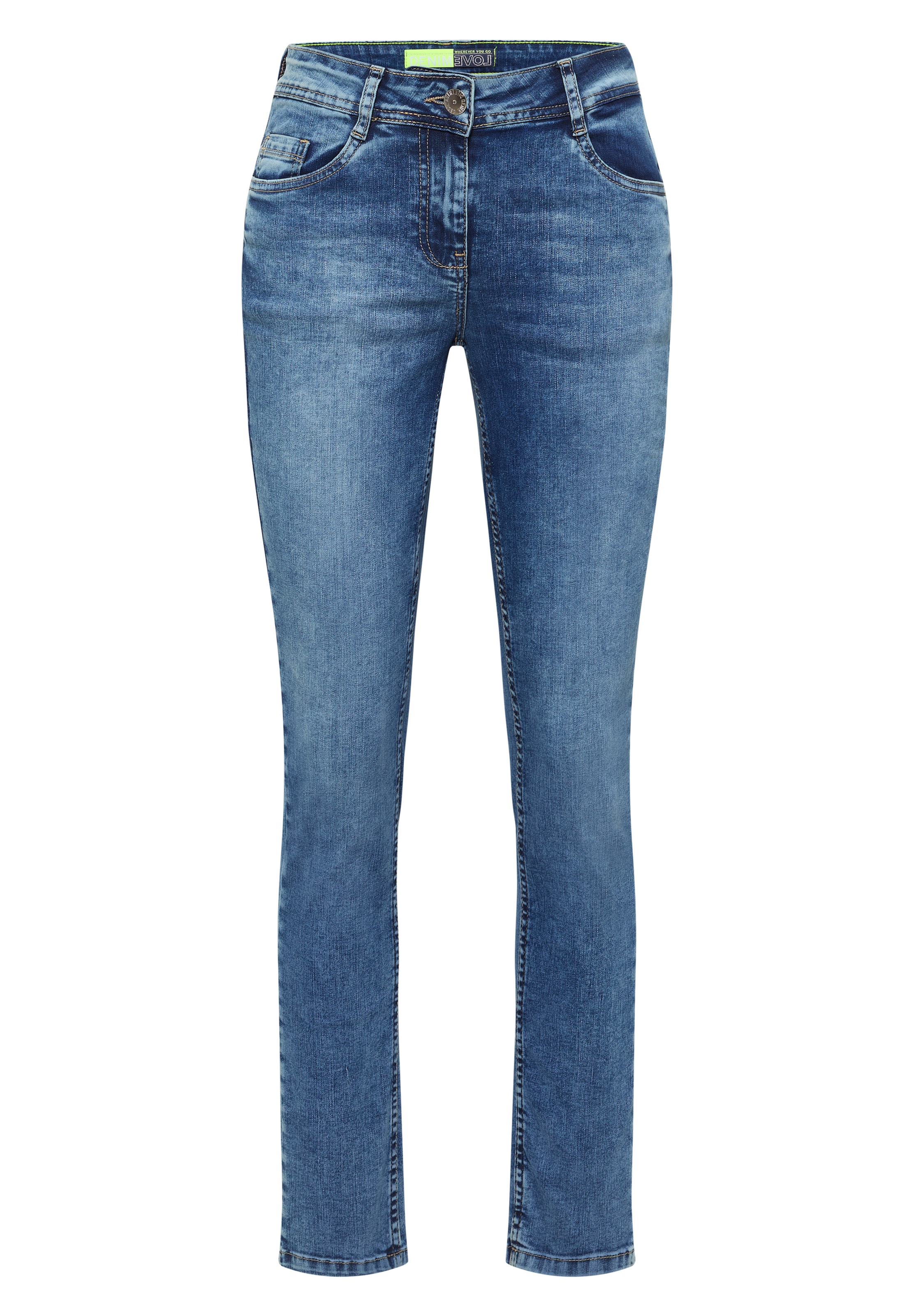 CECIL Slimfit Jeans in Blau: Vorderseite