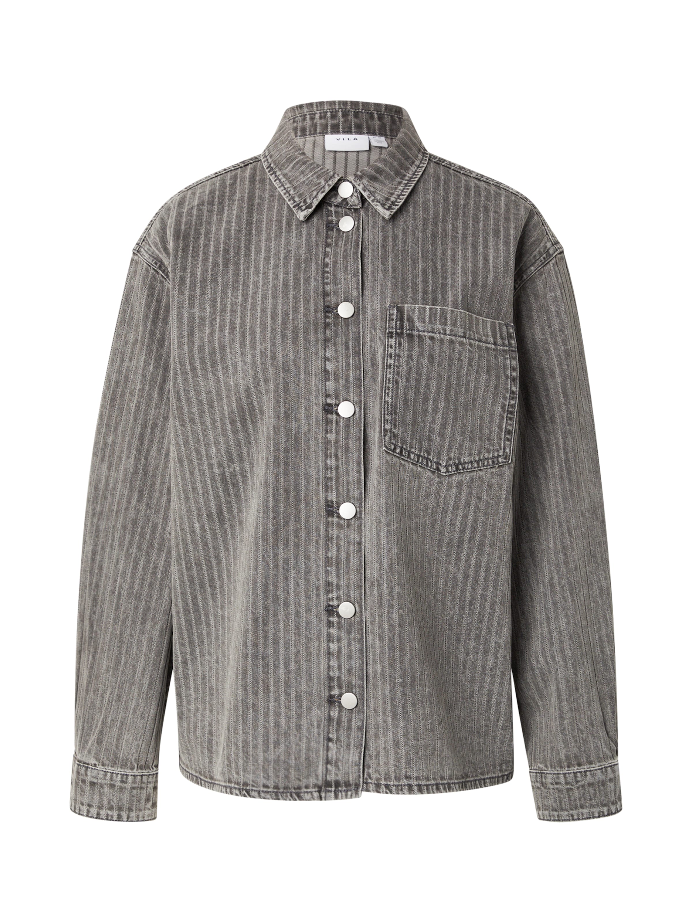 VILA Блуза 'VIARIE' в сиво: отпред
