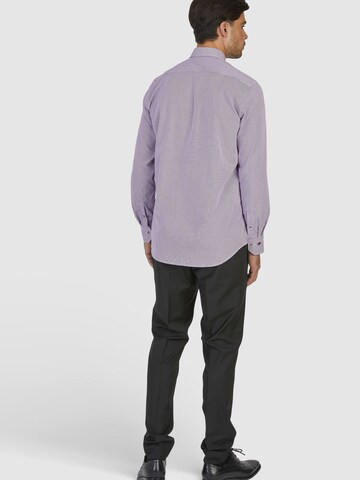 HECHTER PARIS Regular fit Business Shirt in Purple