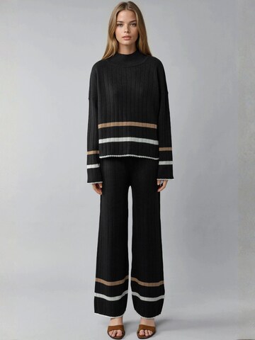 Completo pantalone di My fashion in nero: frontale