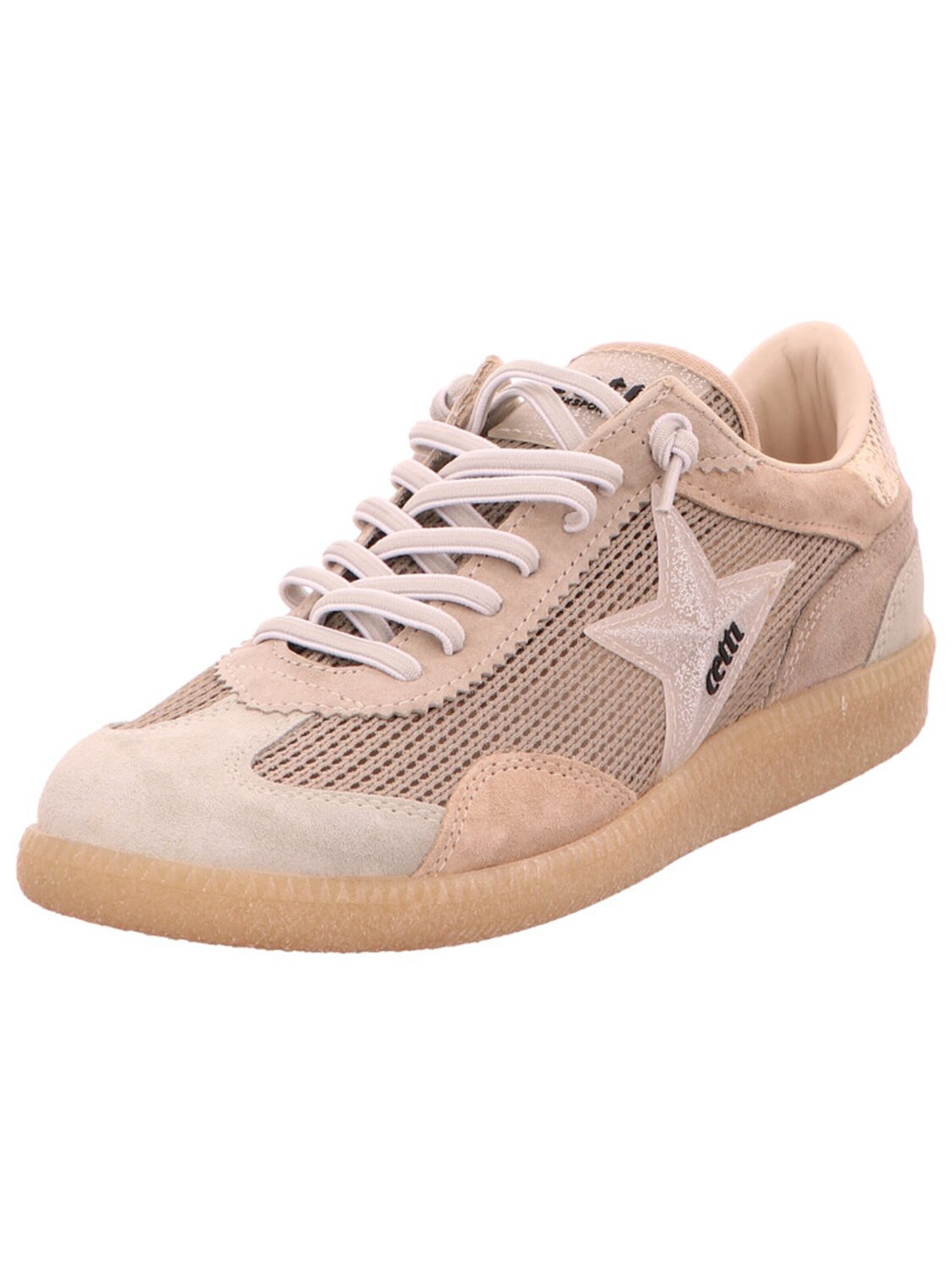 Cetti - Zapatillas deportivas bajas 'Sneaker Damen C1385 SRA wasabi Rauleder in grün' en beige: frente