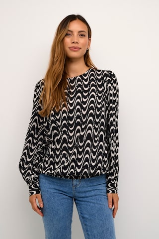 Kaffe - Blusa en negro: frente