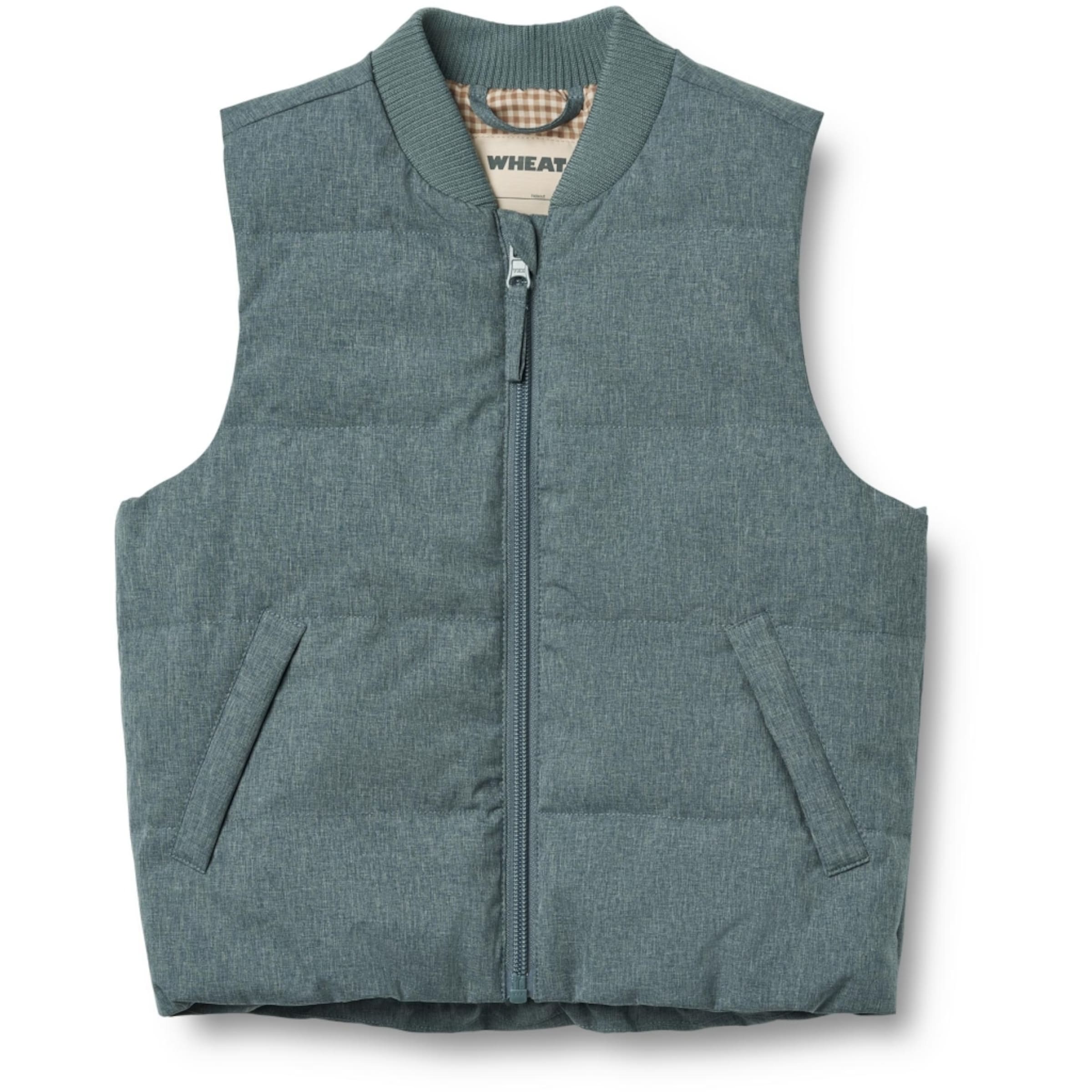 Gilet WHEAT en bleu : devant
