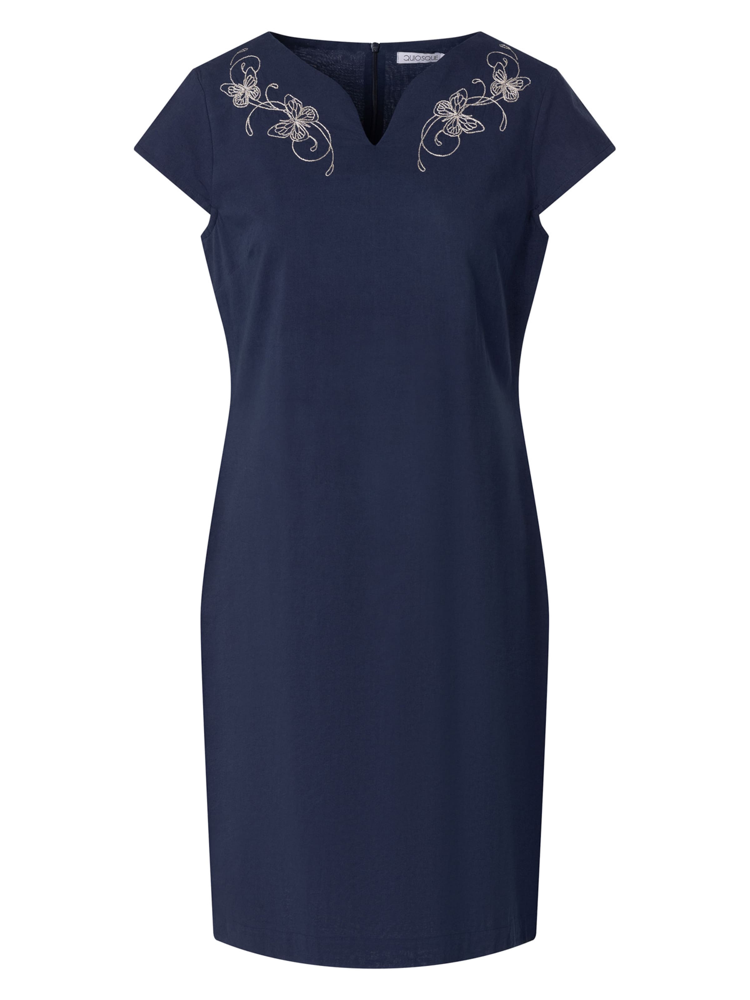 Quiosque - Vestido em azul: frente