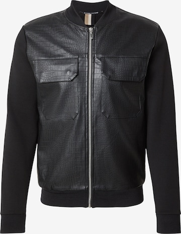 ANTONY MORATO Välikausitakki 'MAGLIA FELPA' värissä musta: etupuoli