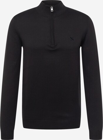 !Solid Sweater 'Denley' in Black: front