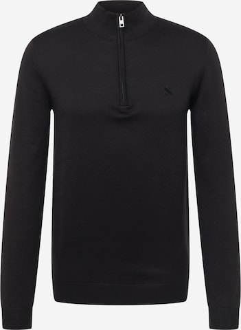 !Solid Sweater 'Denley' in Black: front