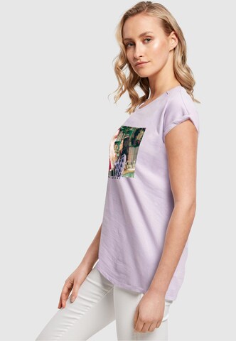 ABSOLUTE CULT T-Shirt 'Friends - Santa Chandler' in Lila