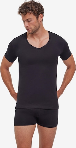 FALKE Undershirt '2-Pack' in Black: front