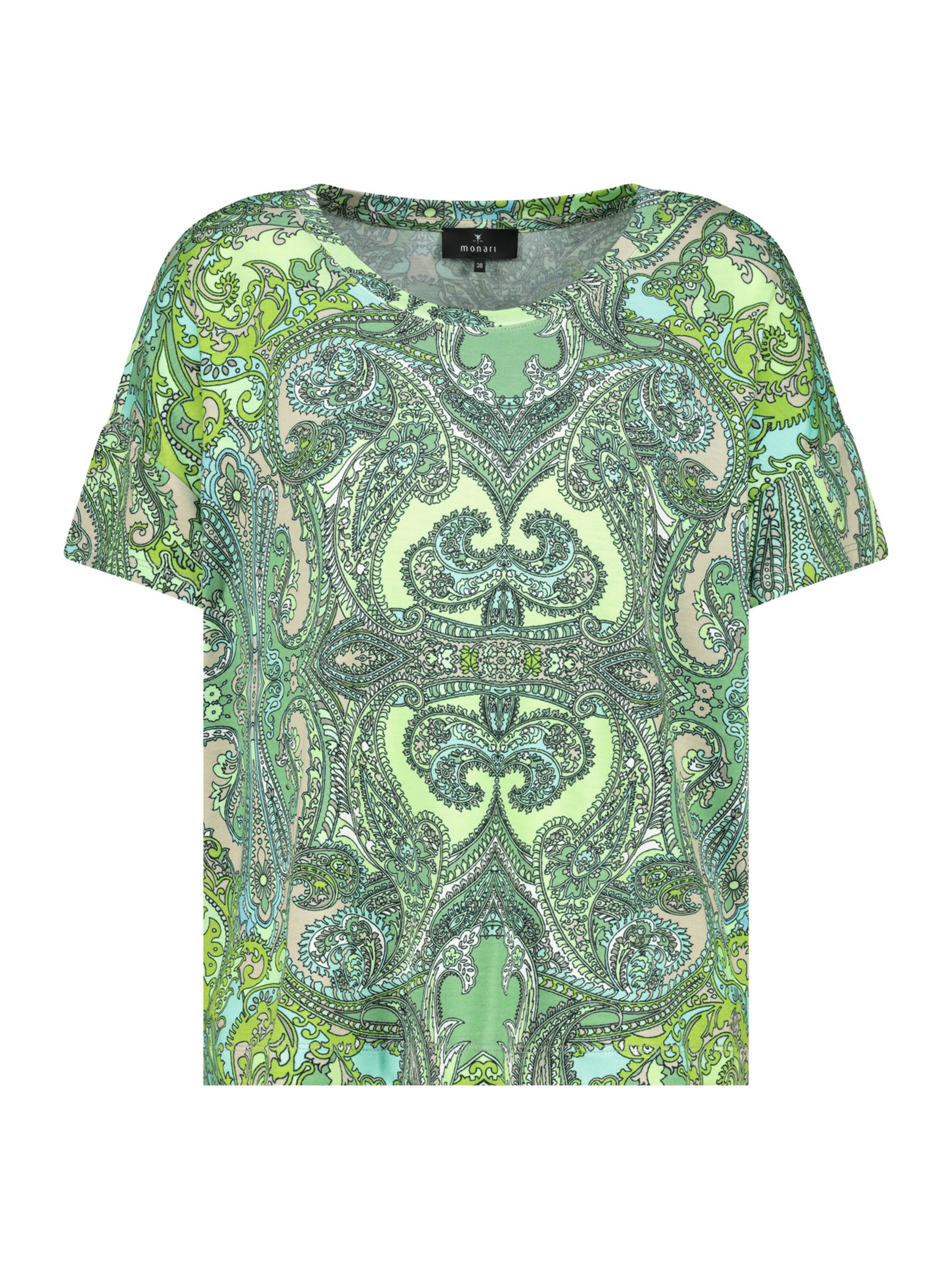 Marškinėliai iš monari, spalva – vandens spalva / kivių spalva / tamsiai žalia / balta, Prekių apžvalga