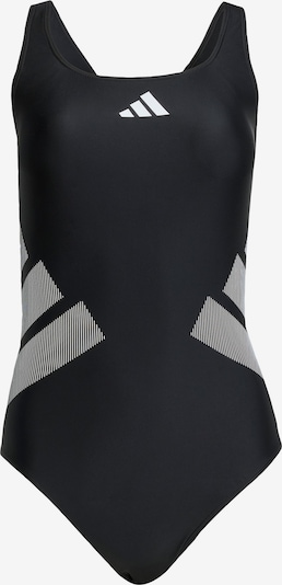 ADIDAS PERFORMANCE Спортивный купальник 'Logo C-back' в Серый / Черный / Белый, Обзор товара