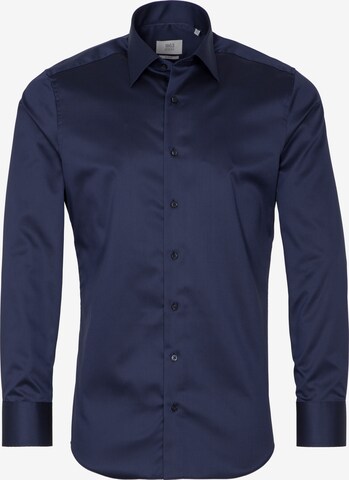 ETERNA Slim fit Overhemd in Blauw: voorkant