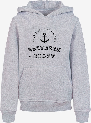 Sweat 'Northern Coast Knut & Jan Hamburg' F4NT4STIC en gris : devant