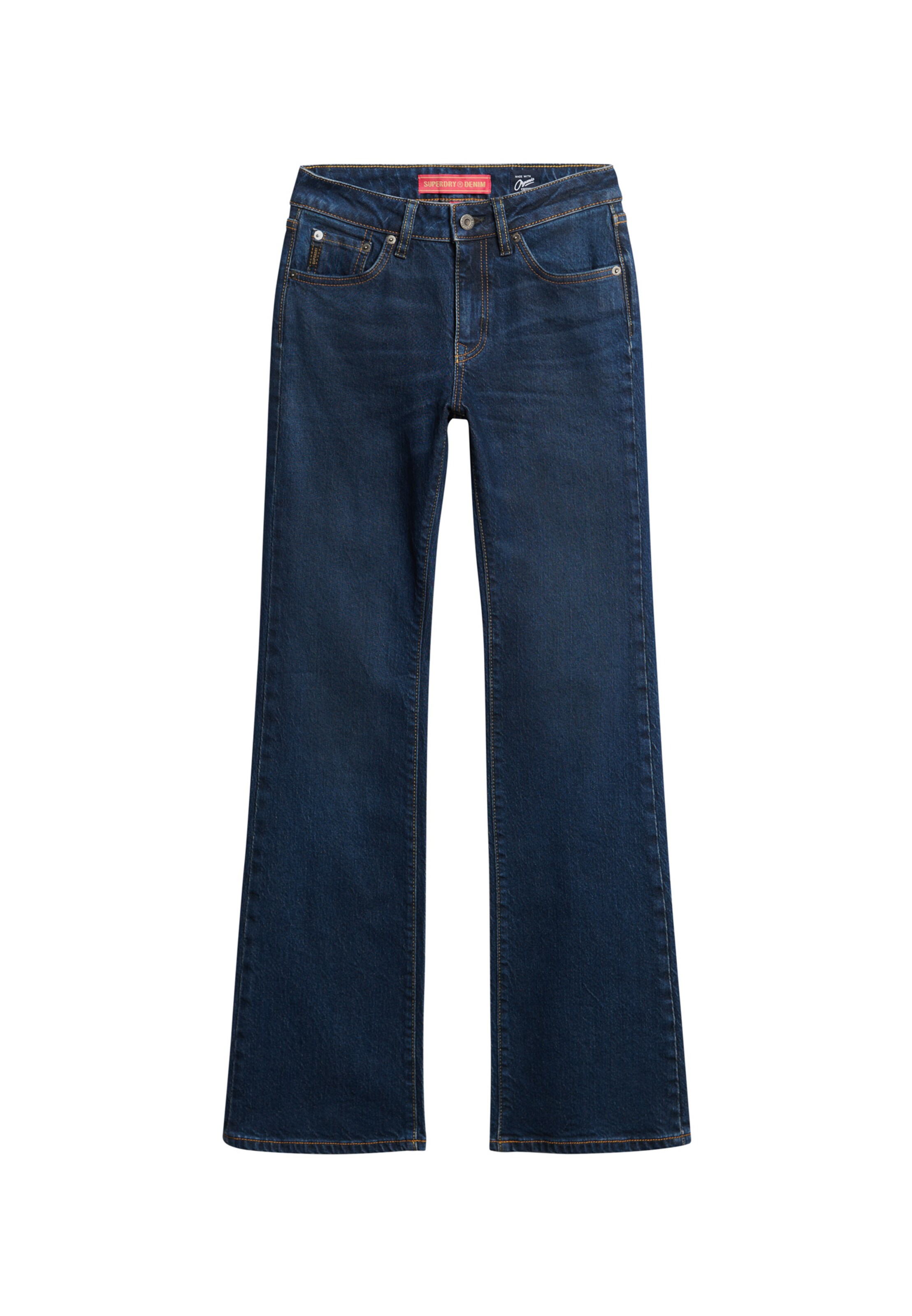 Superdry Flared Jeans in Blauw: voorkant