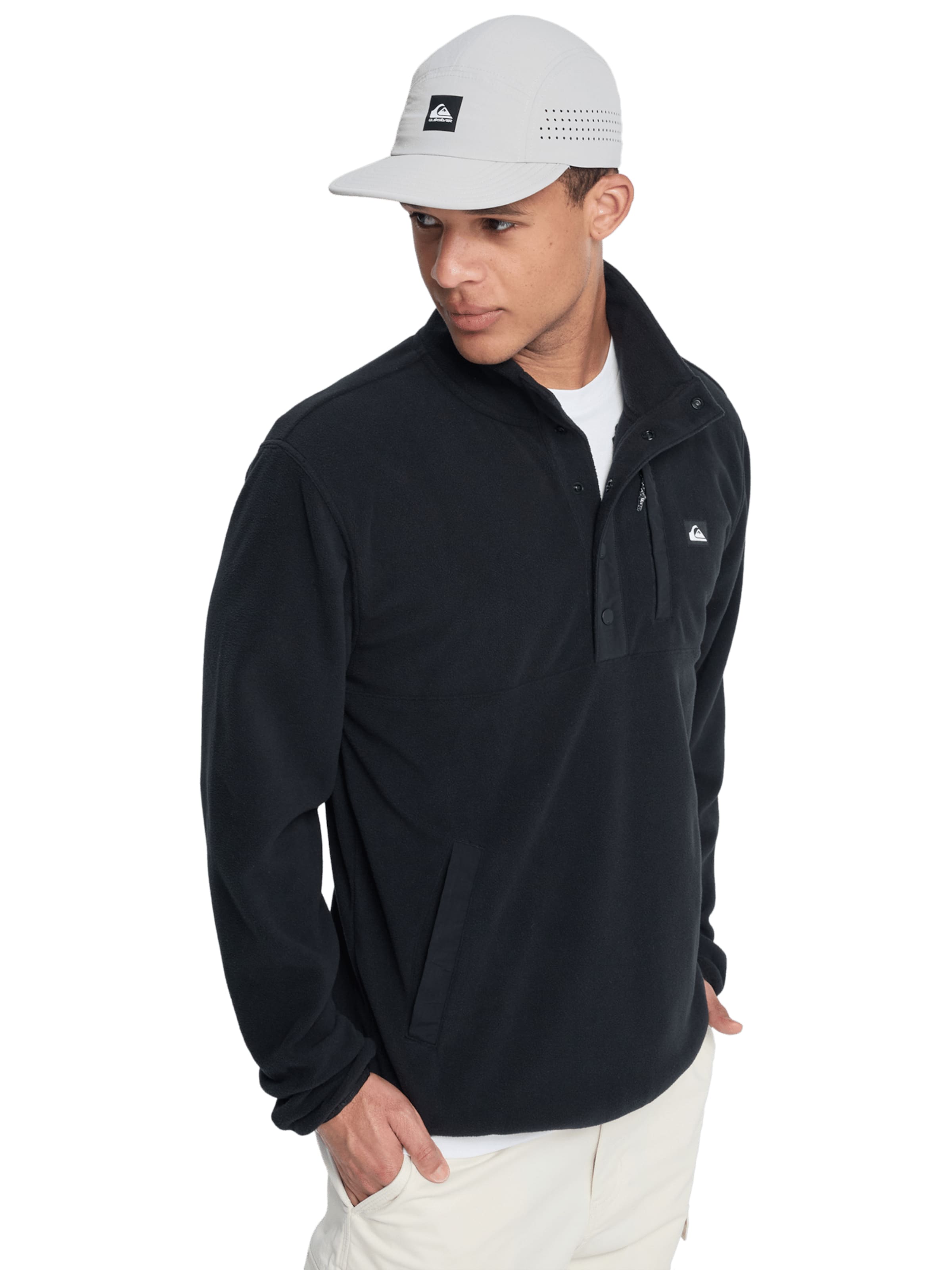 QUIKSILVER Sweatshirt 'No Destination' in Black