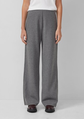Wide Leg Pantalon s.Oliver en gris : devant