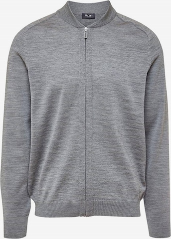 MAERZ Muenchen Knit Cardigan in Grey: front