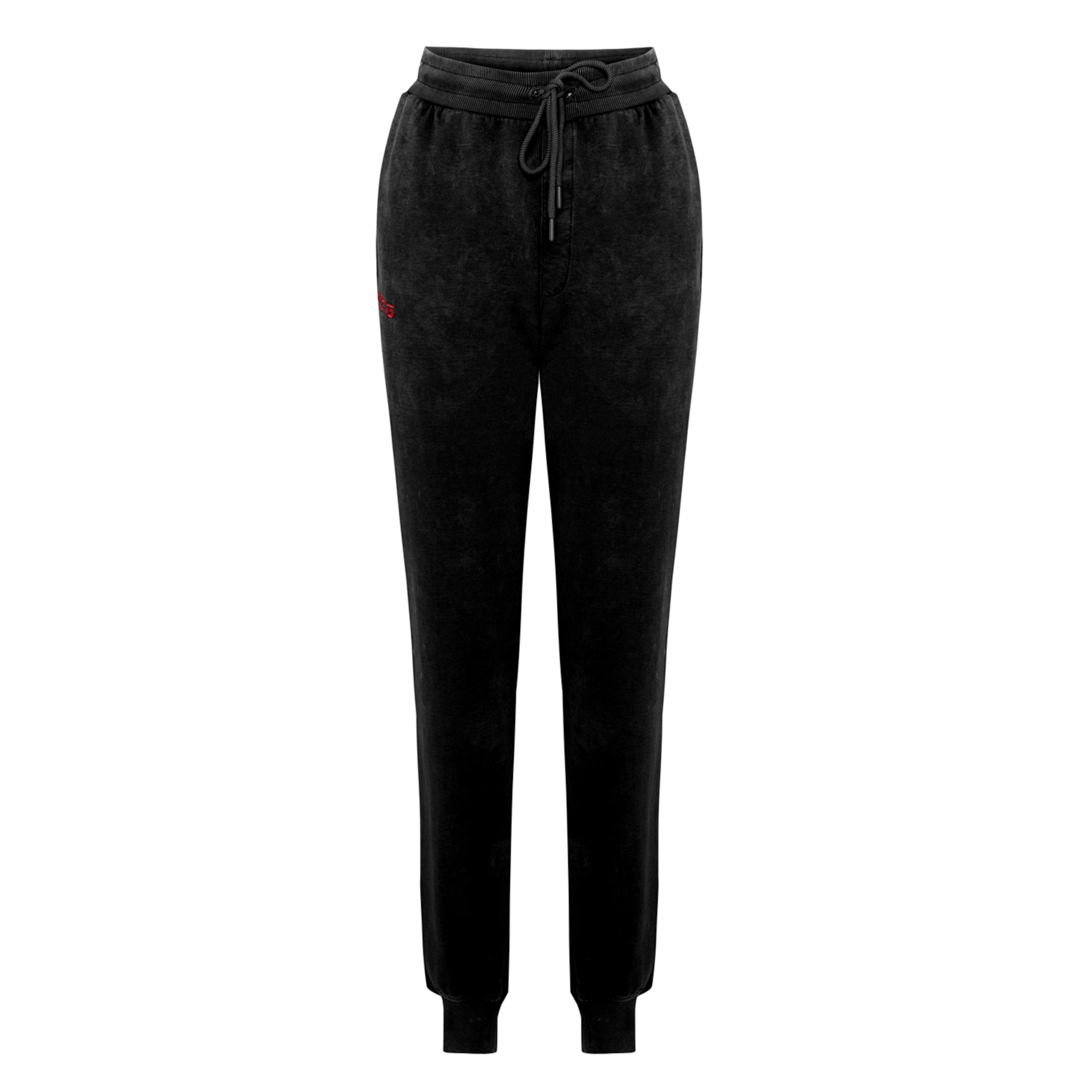 PCFG Tapered Trousers in Black: front
