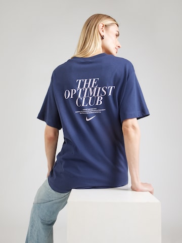 Nike Sportswear Tričko – modrá: přední strana