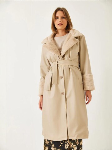 Manteau mi-saison Bianco Lucci en beige