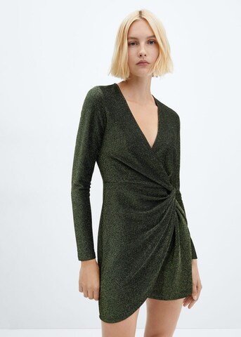 Robe de cocktail 'Xmarto' MANGO en vert : devant