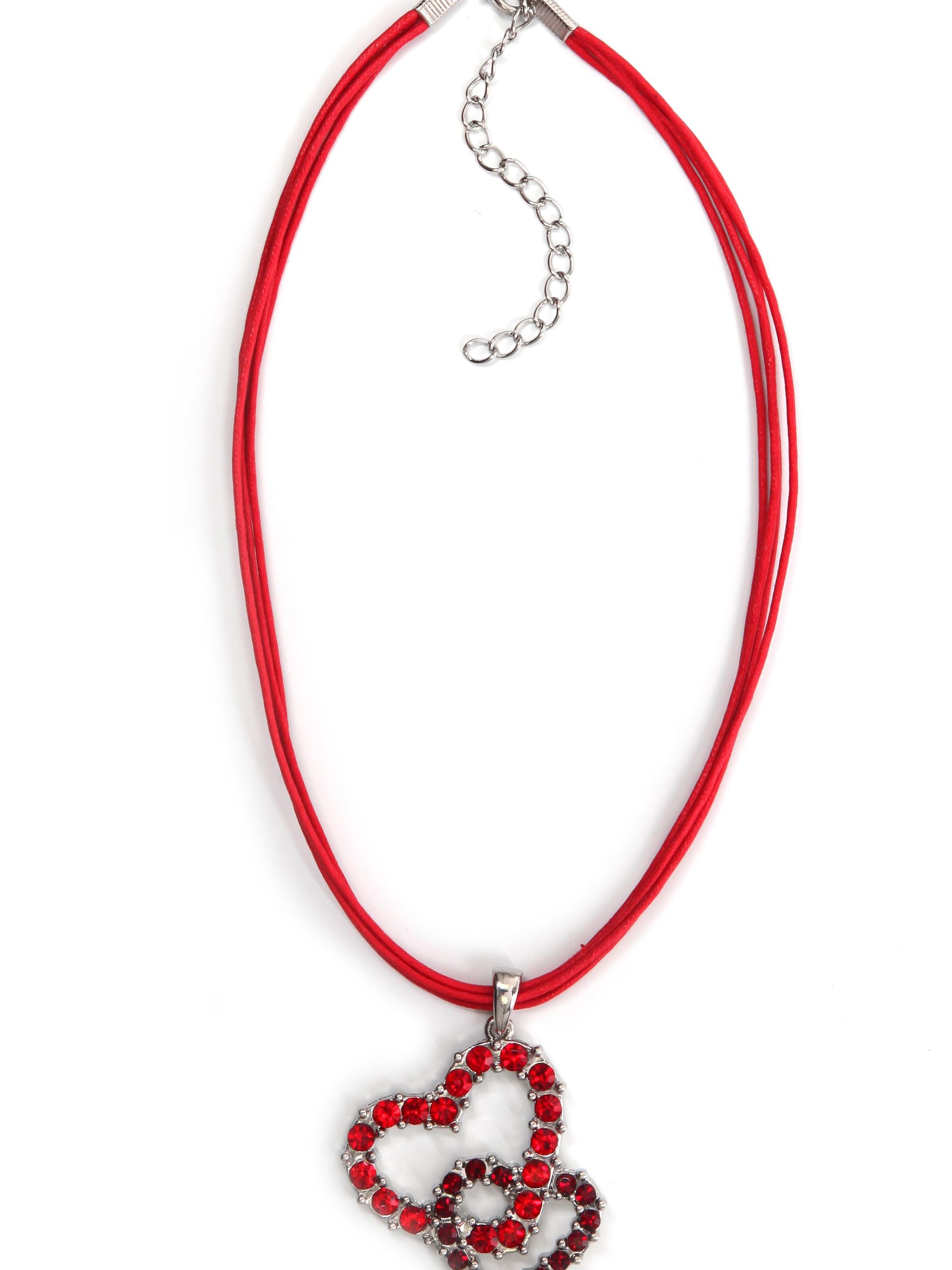 Allgäu Rebell Necklace 'Wally' in Red: front