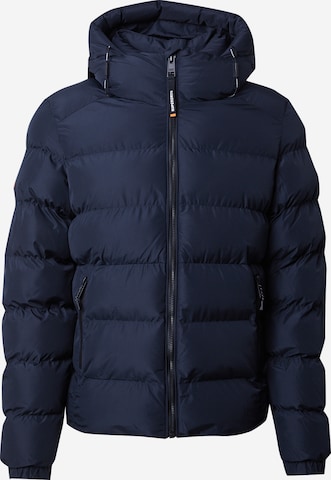 Veste d’hiver Superdry en bleu : devant